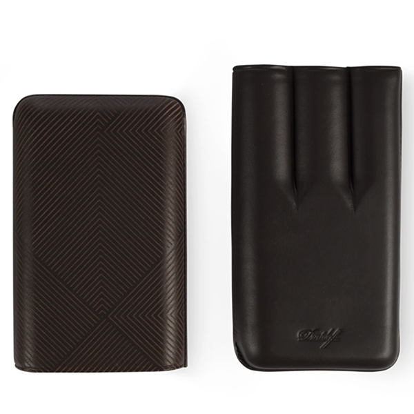 Davidoff Leather Cigar Case Leaf XL-3 大衛杜夫葉脈雪茄皮套XL 3支裝